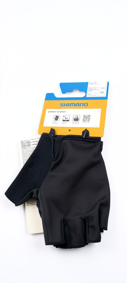 [AI-UNI304] Guante SHIMANO AIRWAY Hombre d/corto XL  XXL Black