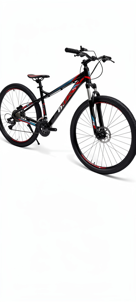 BICICLETA 27.5 MTX ALUMINIO NEGRO ROJO