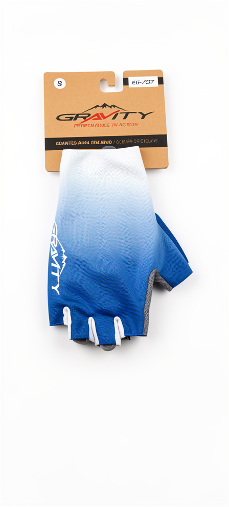 [BC-UNI386] Guantes GRAVITY ciclismo d/corto EG-707 blue/white XS S M L