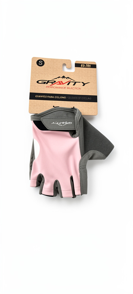 [BP-UNI114] Guantes GRAVITY ciclismo d/corto EG-701 Pink S