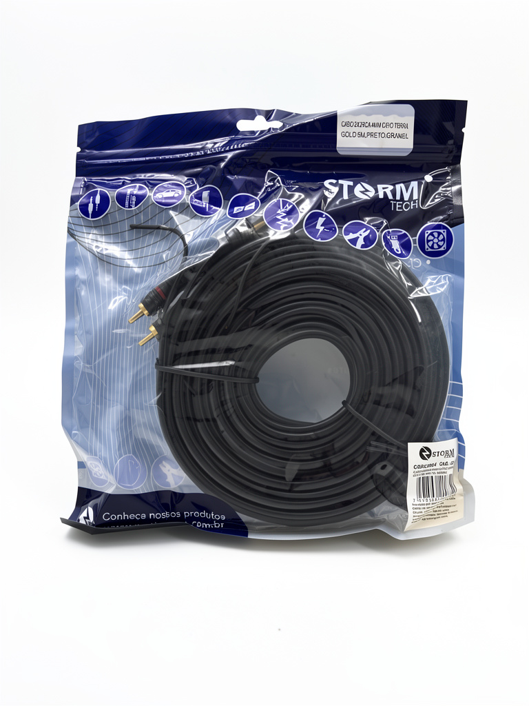 CABLE RCA 5mts NEGRO