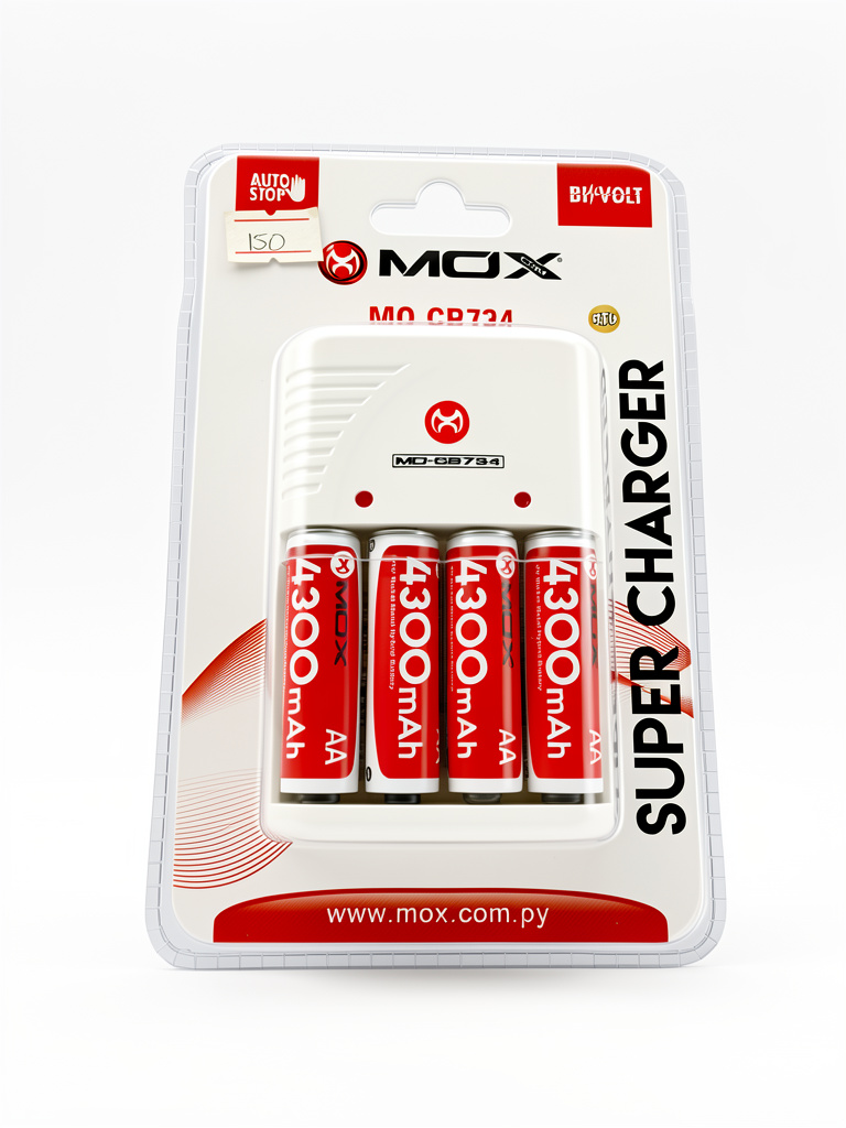 CARGADOR DE PILAS MOX MO-CB734