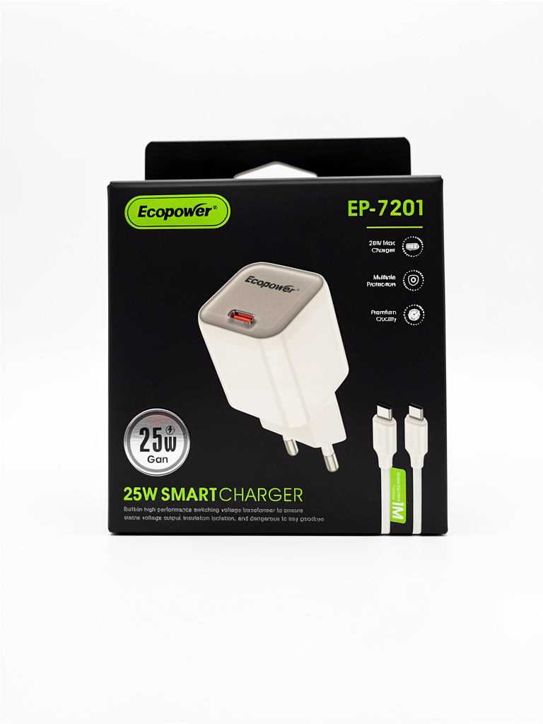 CARGADOR TC 25W ECOPOWER EP-7201