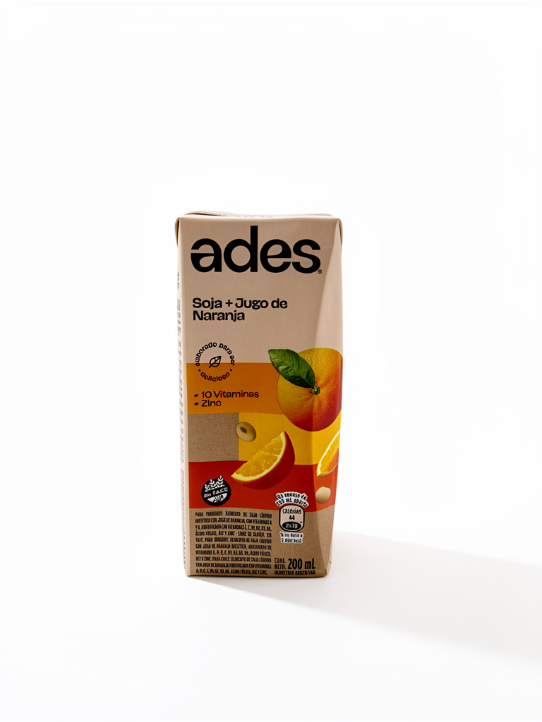 JUGO ADES SOJA+JUGO DE NARANJA 200ML