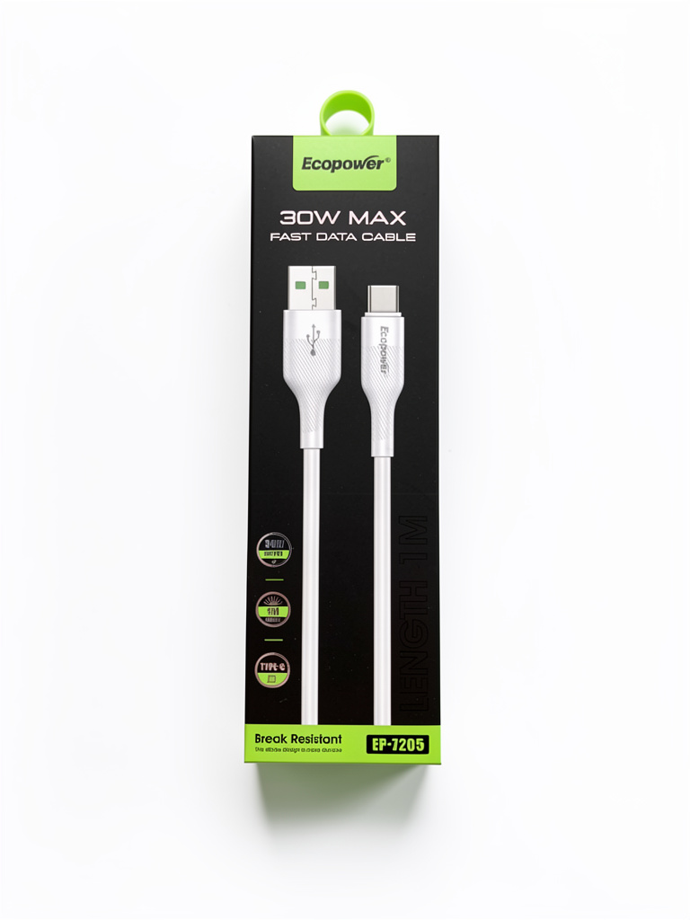 CABLE USB-TC 30W ECOPOWER EP-7205