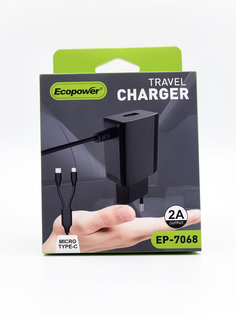 CARGADOR DOBLE SALIDA V8-TC ECOPOWER EP-7068