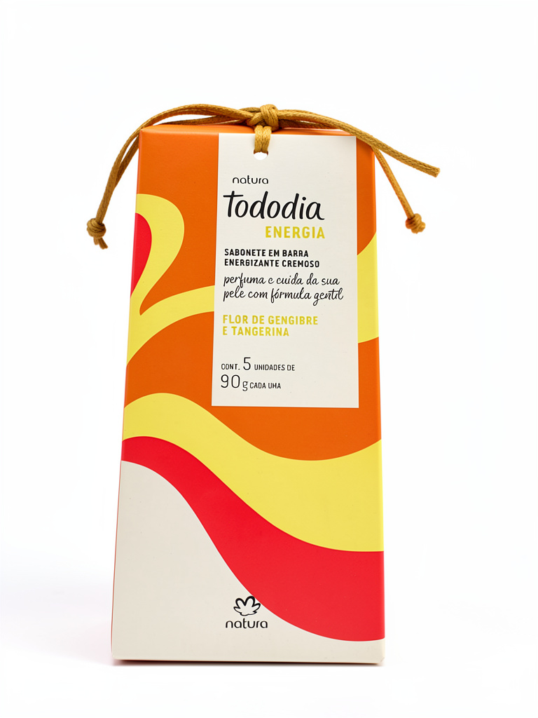 JABÓN NATURA TODODIA FLOR DE GENGIBRE E TANGERINA