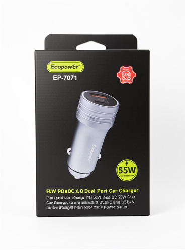 FUENTE VEICULAR 55W ECOPOWER EP: 7071 TC/ USB