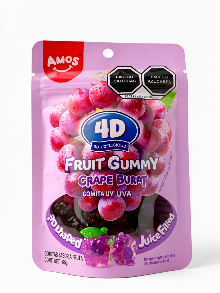 Amos 4D Gummy Uva