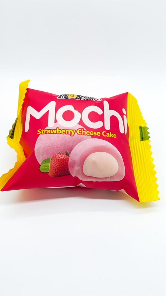 Royal Mochi Pay de Queso con Fresa pieza
