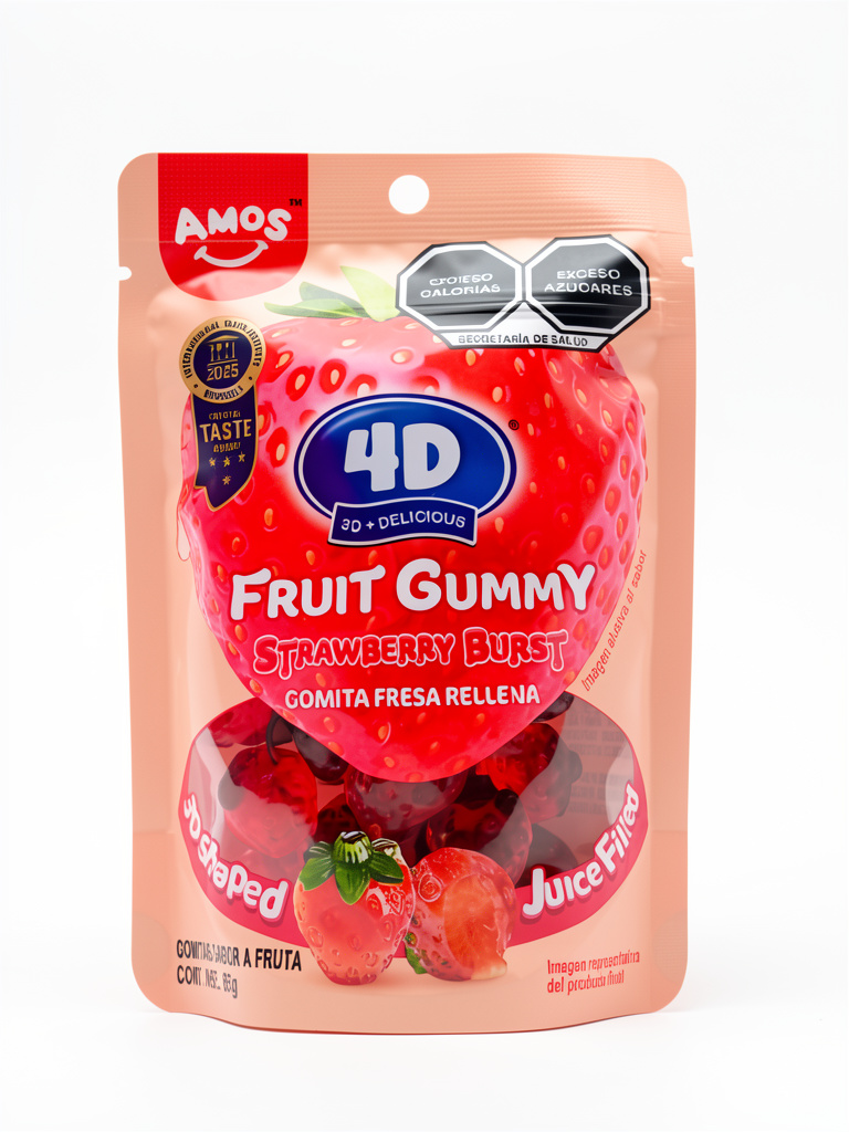 Amos 4D Gummy Fresa