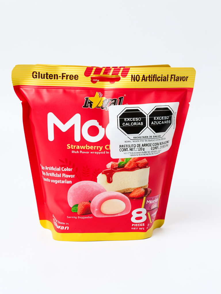 Royal Mochi pay de queso con fresa 180 g