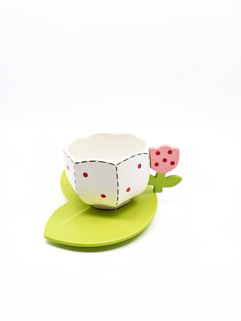 Tulipan heptagonal con plato