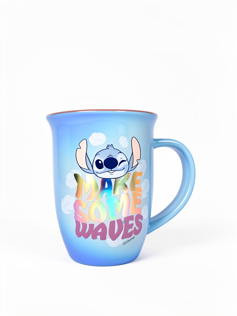 Stitch celeste efecto tornasol