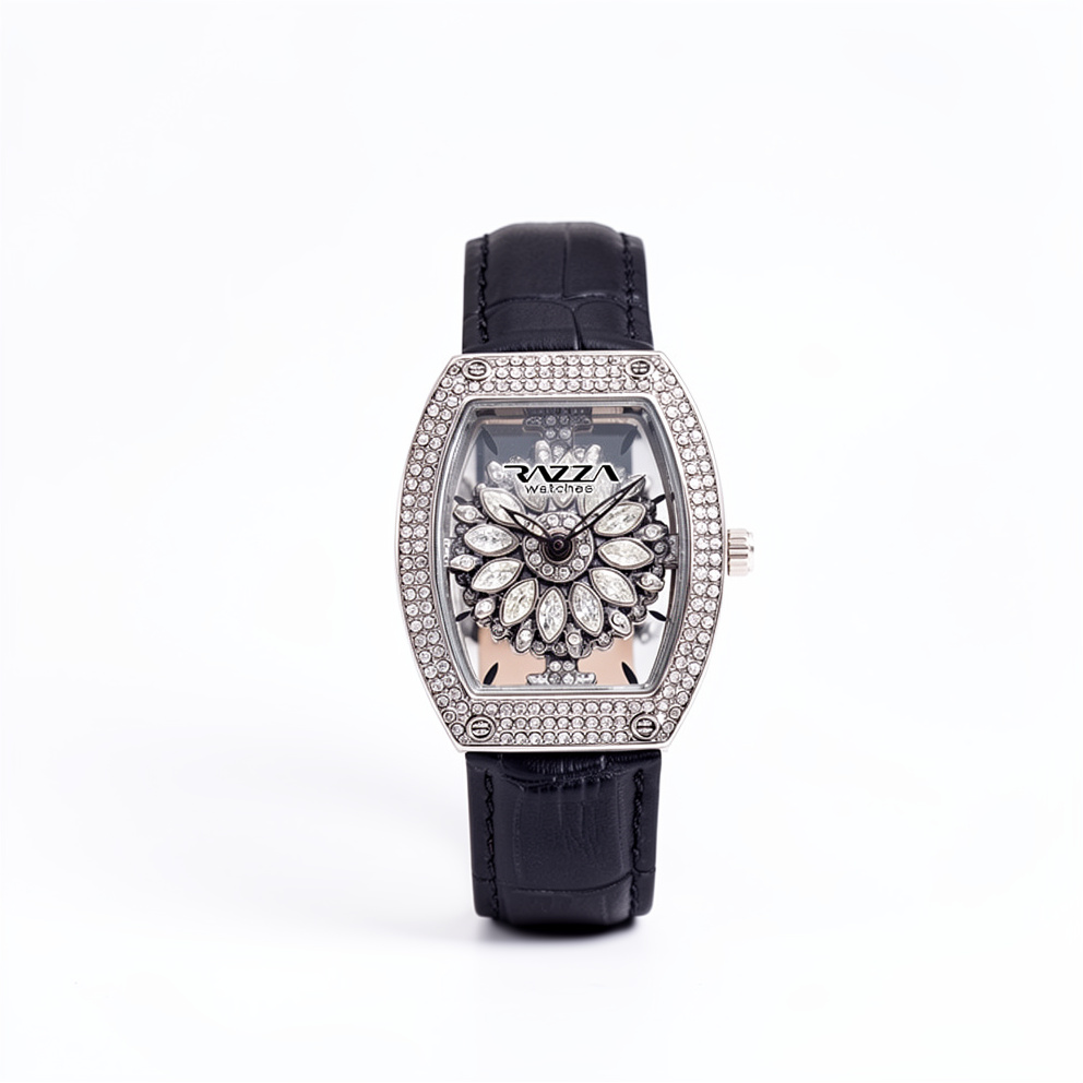 Razza de dama flor movible piedras