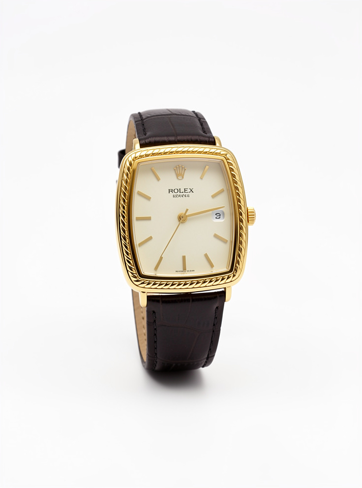 Rolex cuadrado dama cuero