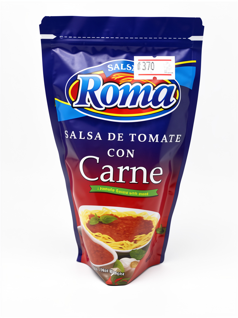 Roma salsa de tomate con carne