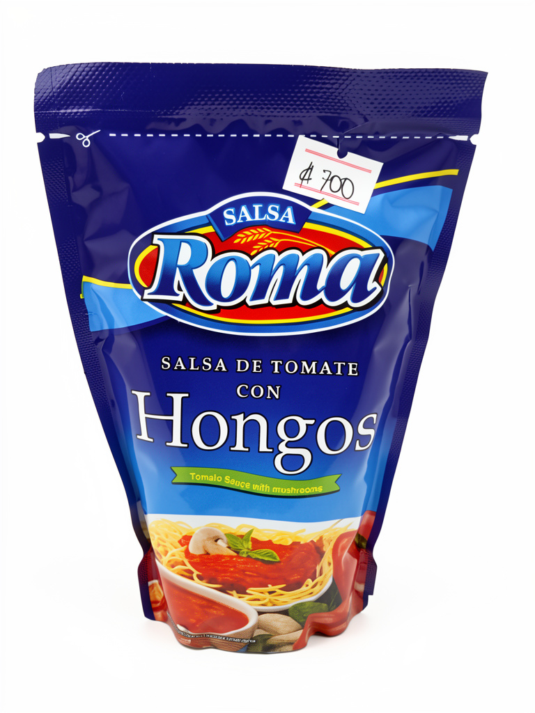 Roma salsa tomate con hongos
