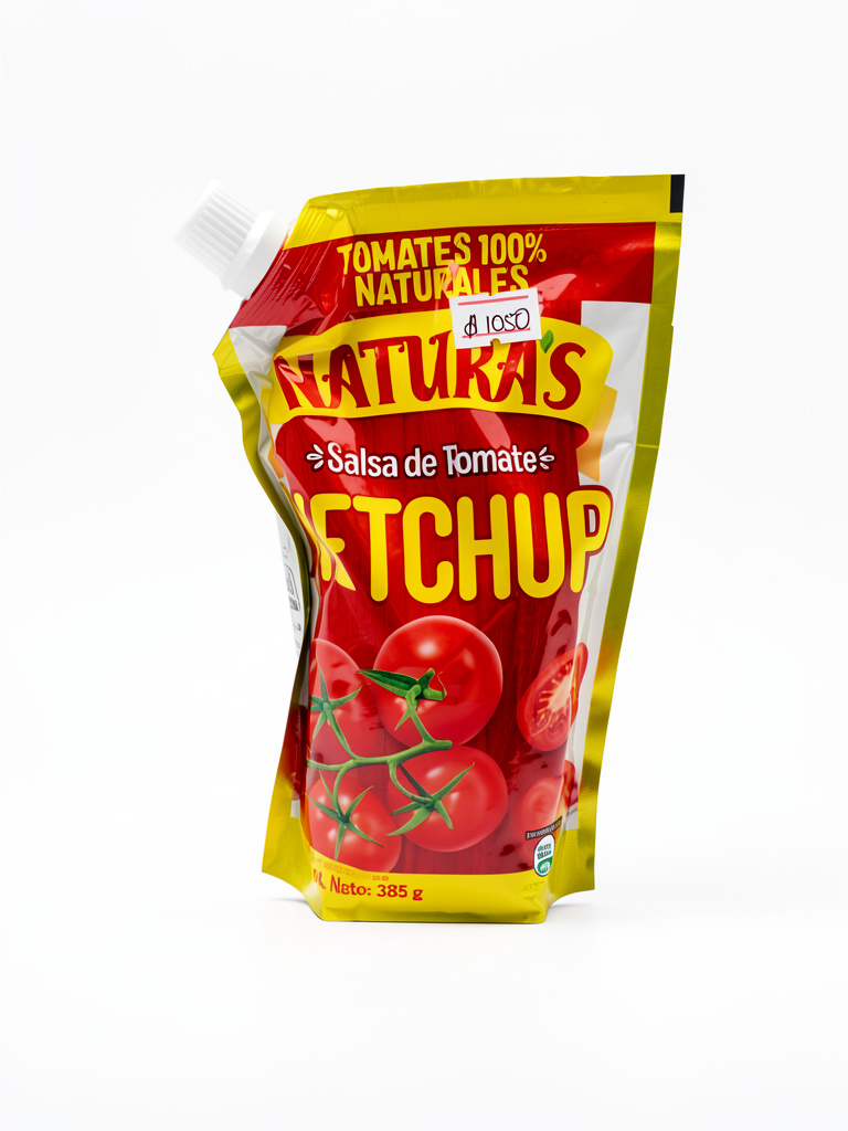 Naturas ketchup bolsa 385g