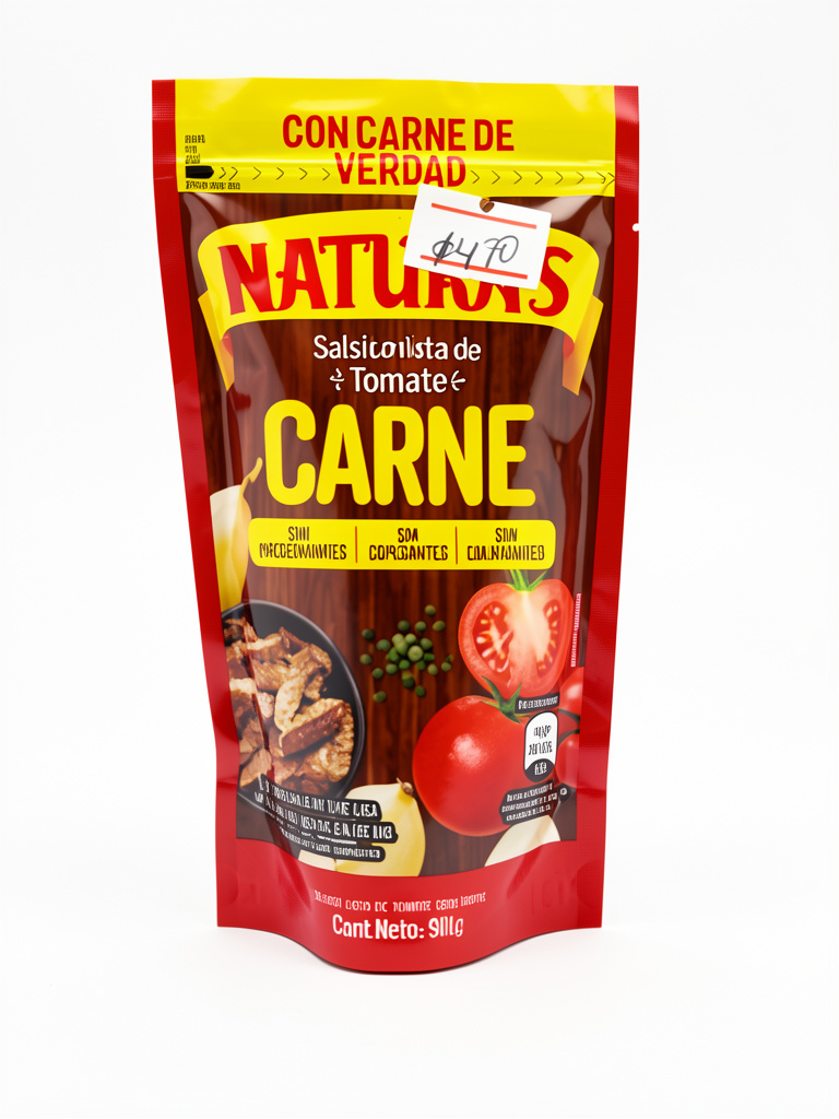 Natura's salsa de tomate carne