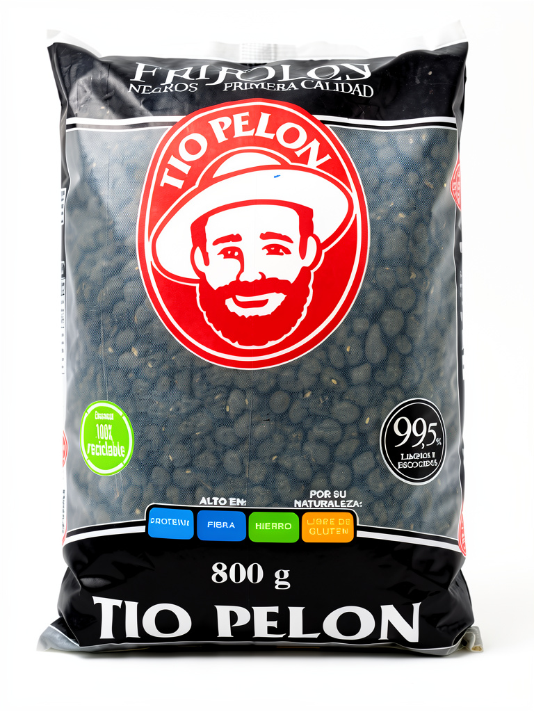 Tio Pelon frijoles negros 800g