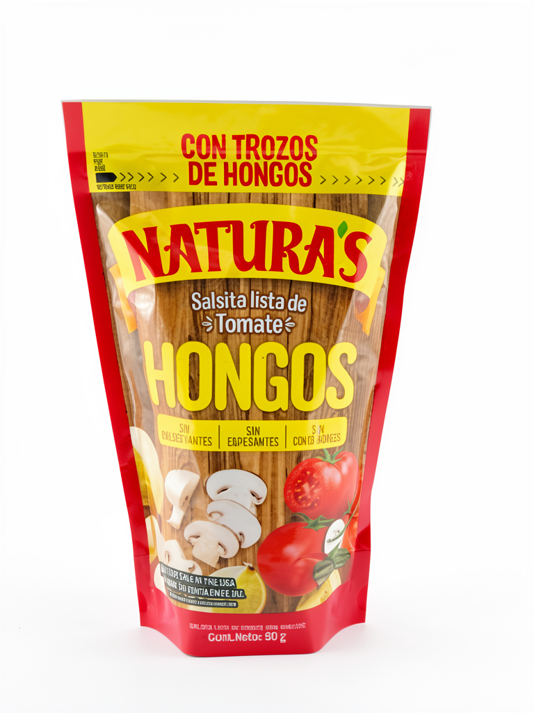 Naturas salsa tomate con hongos