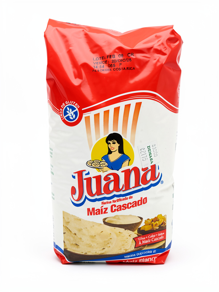 Juana harina maíz cascado