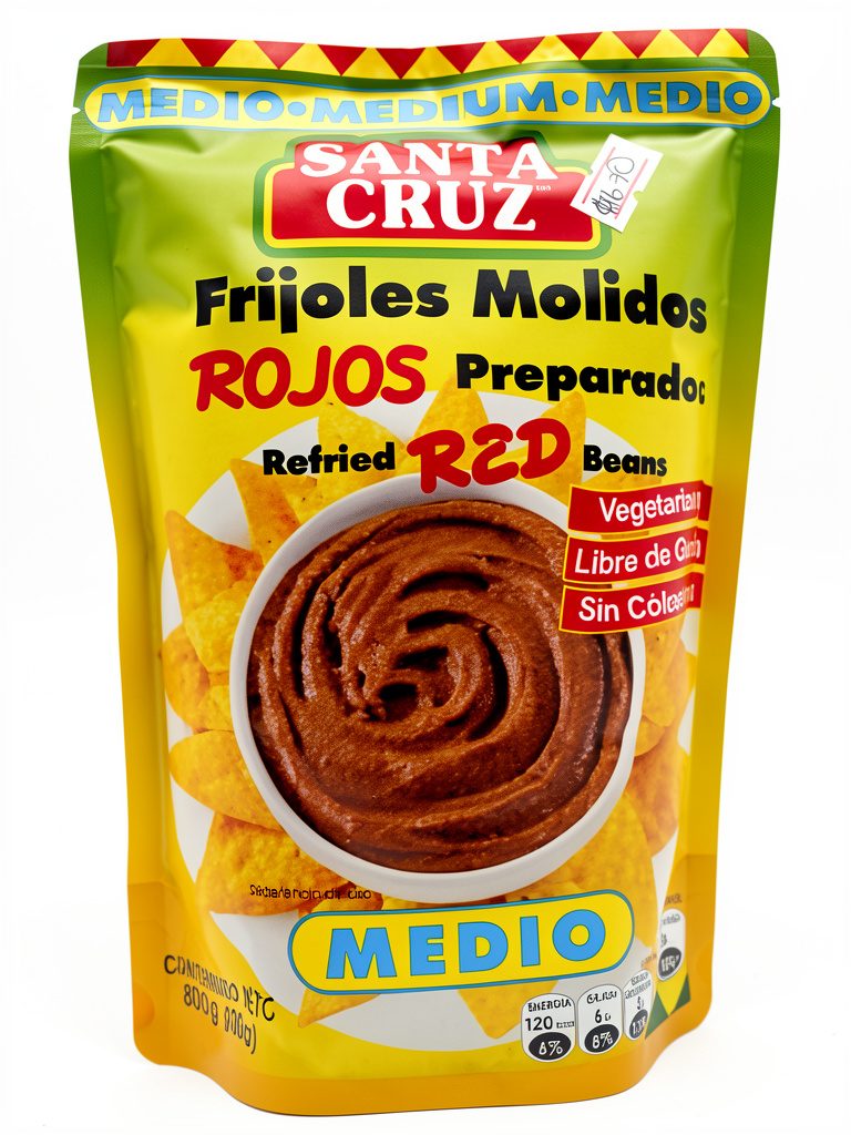 Santa Cruz Frijoles molidos rojos medio 800g