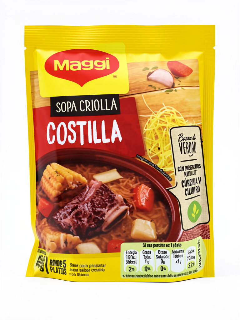 Maggi sopa criolla costilla