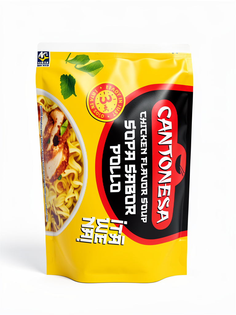 Cantonesa sopa sabor pollo