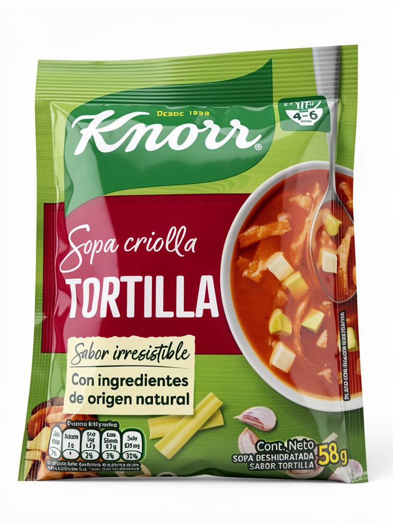 Knorr sopa criolla tortilla 58g