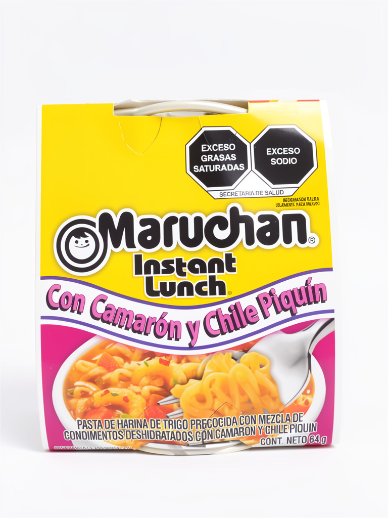 Maruchan instant lunch camaron y chile piquin 64g