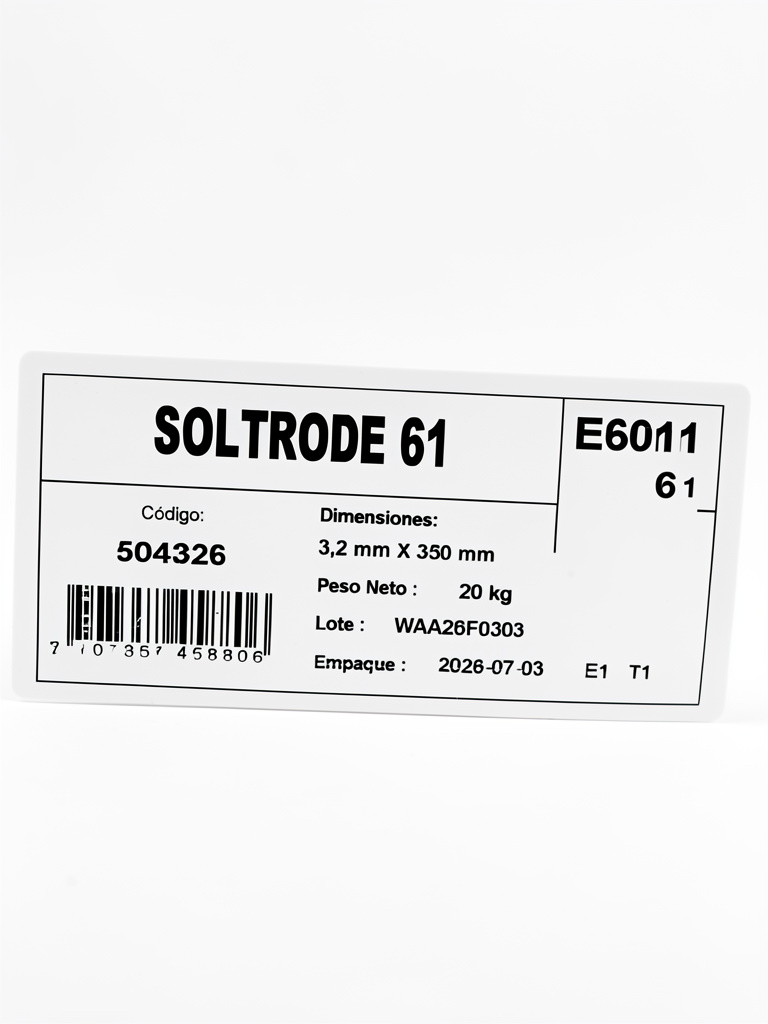 SOLDADURA 6011 1/8 SOLTRODE