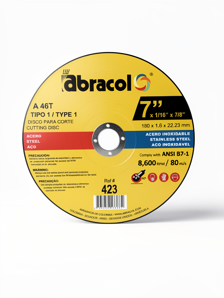 DISCO CORTE ABRACOL 7 pulgadas