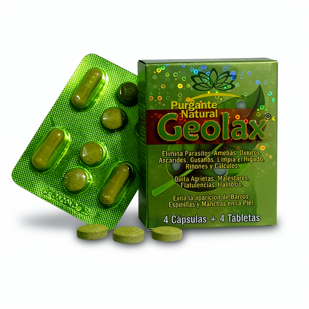 Purgante Natural Geolax 4Tab. + 4Cap.