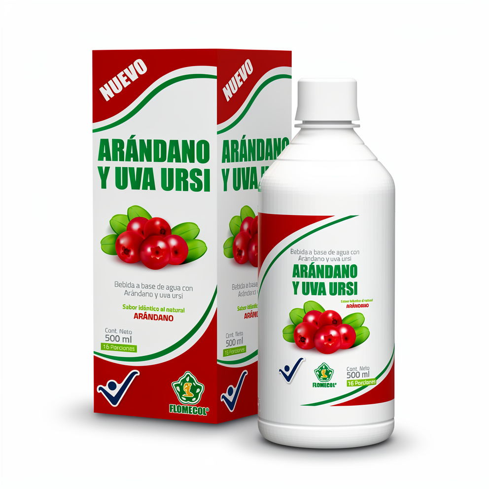 Flomecol Arándanos y Uva Ursi 500 ml. Jarabe
