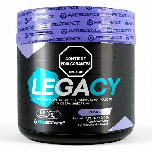 Creatina HCL Legacy 550G. Sabor UVA GYM