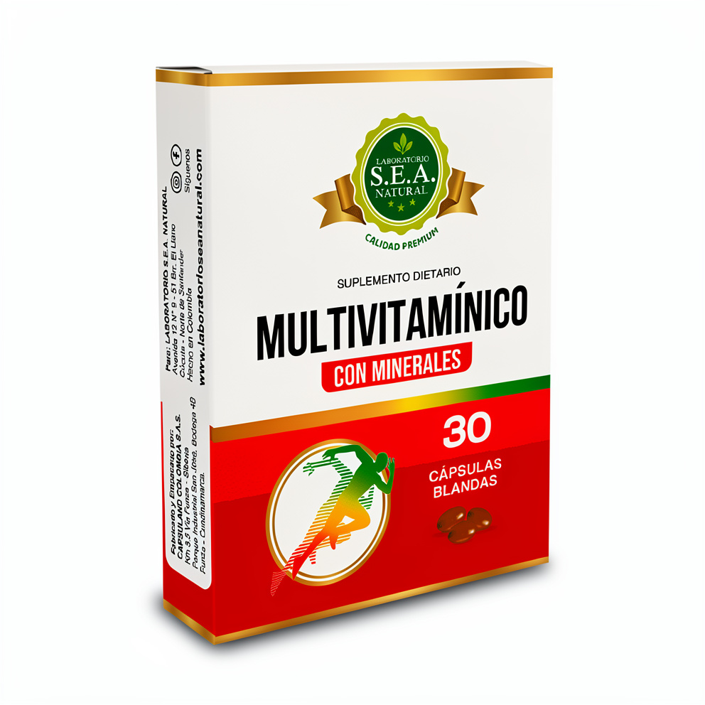 Multivitamínico Con Minerales 30 Cap. S.E.A