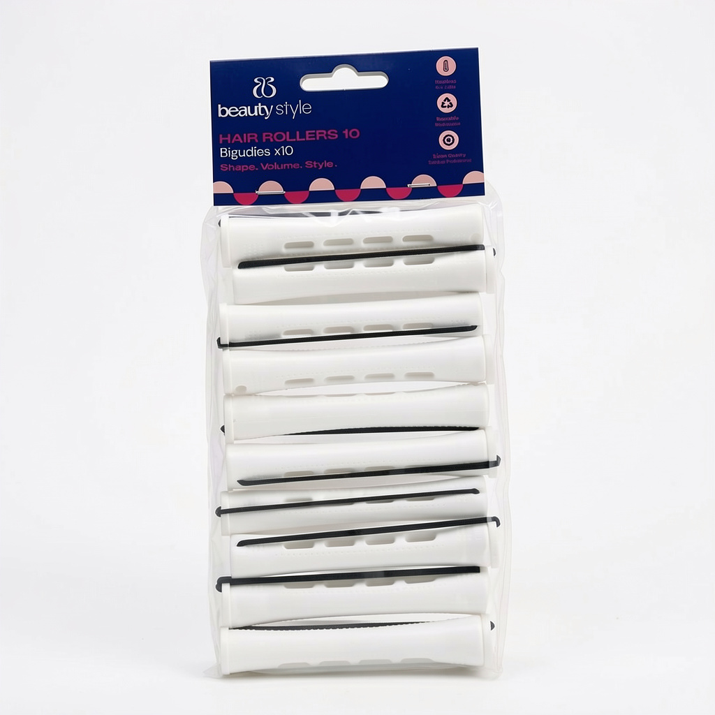 Bigudies blancos XL 10pcs