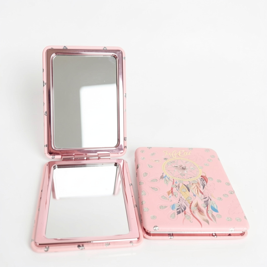 Espejo compacto Rosa Floral 14
