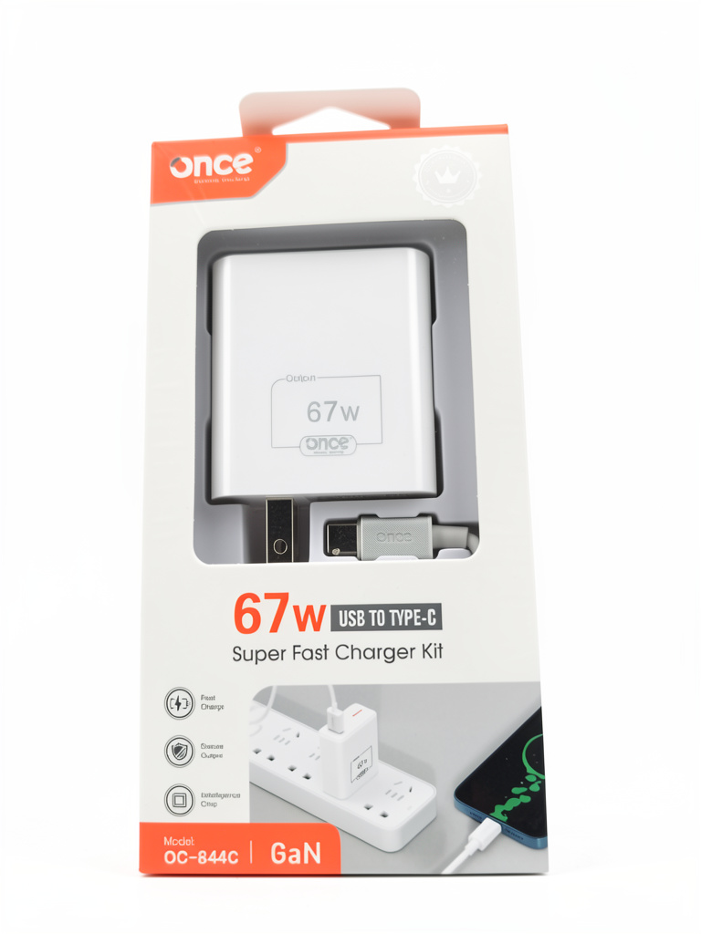 Once cargador blanco 67W