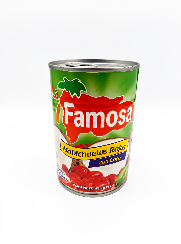 La Famosa Habichuelas Rojas con Coco 15oz