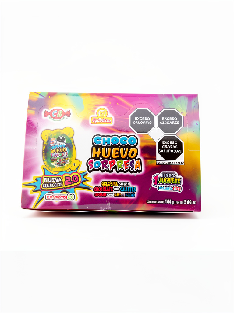 Choco huevo sorpresa 144gr/12pzas