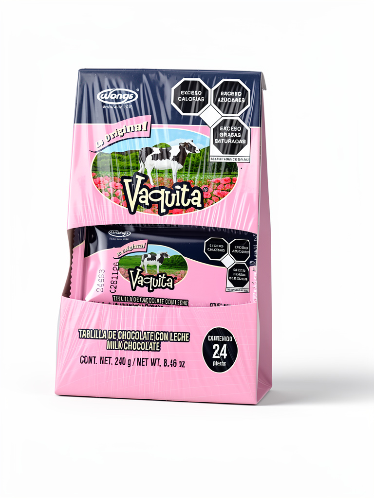 Vaquita Tablilla. 240gr/24pzas