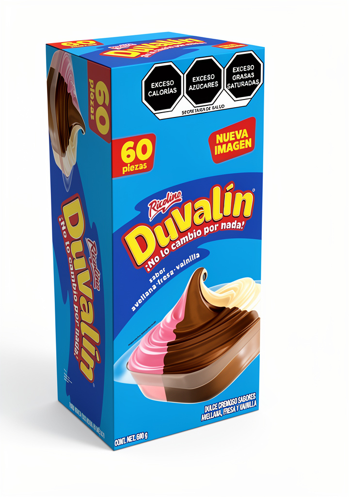 Duvalin Tri Sabor 600gr/60pzas