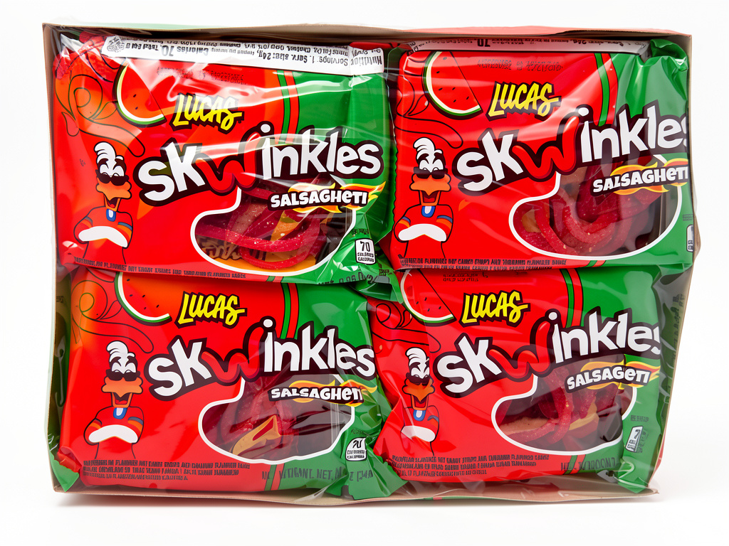 Skwinkles Salsagheti sandía 288gr/12pzas