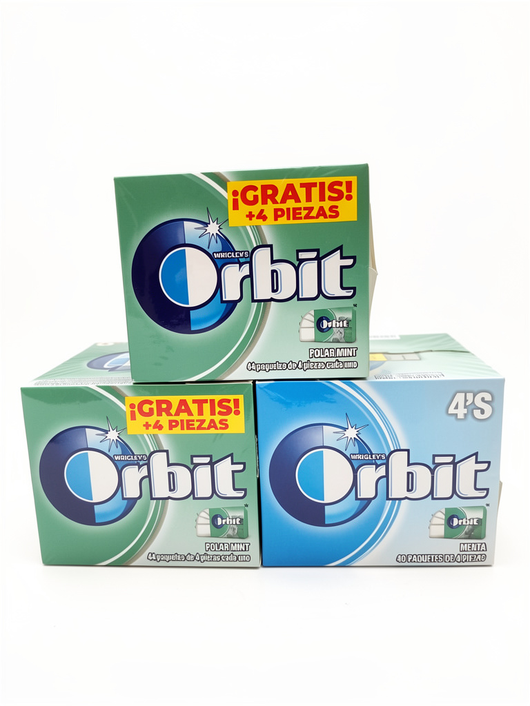 Chicle Orbit 4's 196gr/40piezas