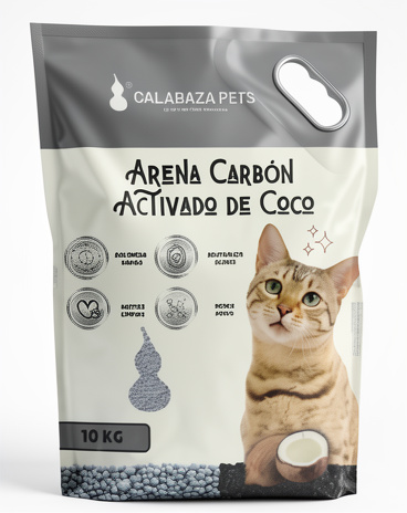ARENA CALABAZA CLASICA 10kg - CARBÓN