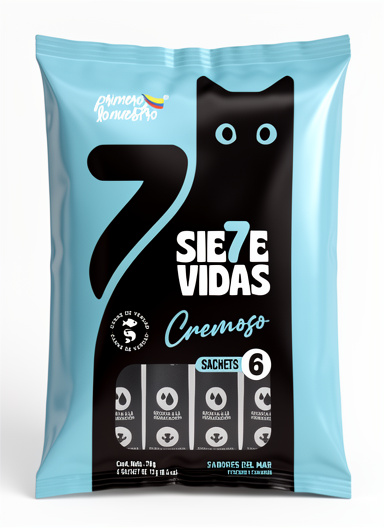 7 vidas cremoso x 6 und