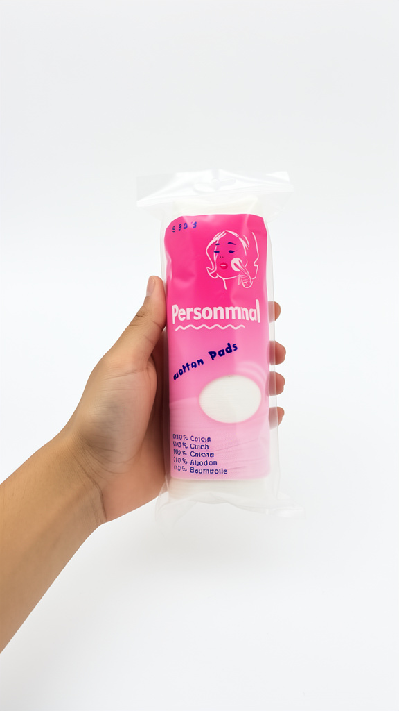 Personnaul pads algodon rosa
